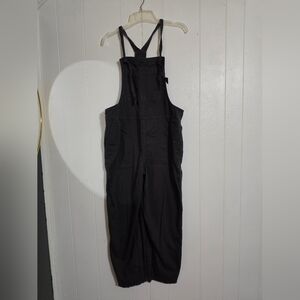 aerie Black Overalls